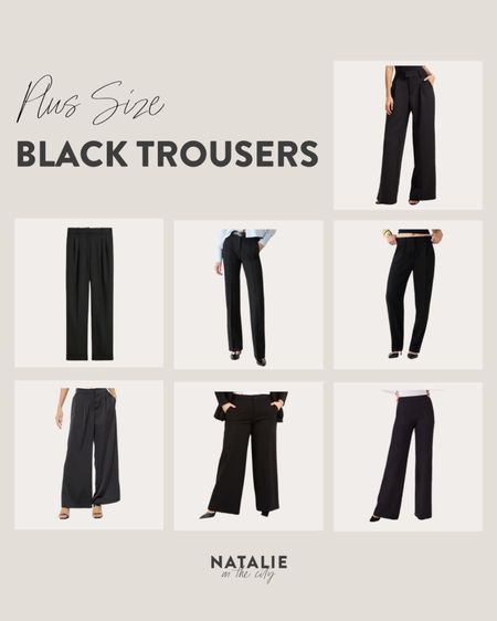Plus size black trousers  I am loving 😎 


Black pants 
Trousers I am loving 
Styling black trousers 
Fall styling 

#LTKfindsunder50 #LTKsalealert #LTKstyletip