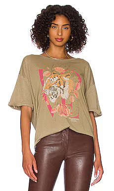 The Laundry Room Love Cat Oversized Tee in Camel Gold from Revolve.com | Revolve Clothing (Global)