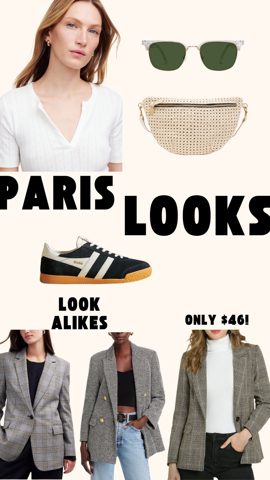 Just roaming the streets of Paris in the comfiest looks 🤌🏼 The blazer is older but I found some look alikes for you! 