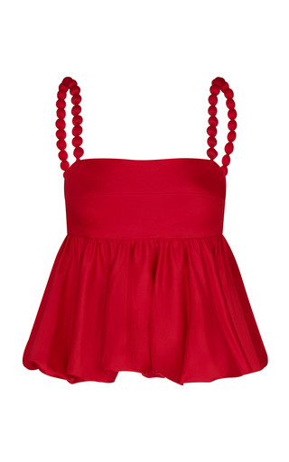 Somos Dos Gathered Cotton-Poplin Top | Moda Operandi (Global)