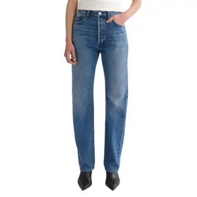 AGOLDE '90s Pinch Waist High Waist Straight Leg Jeans in Circulate at Nordstrom, Size 29 | Nordstrom