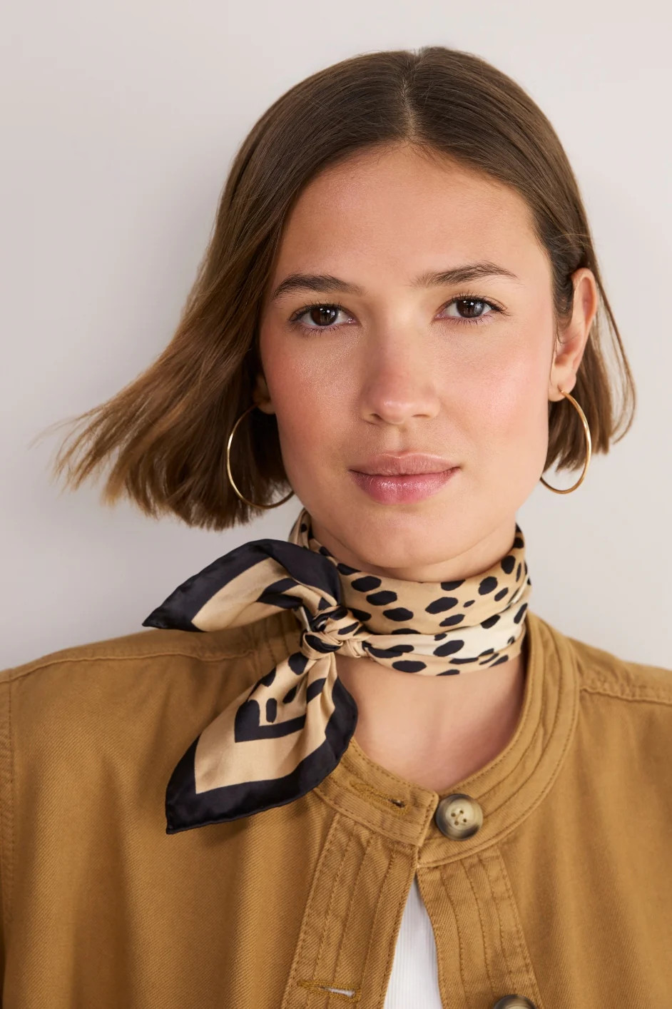 Serena Silk Scarf - Cheetah | WYSE London