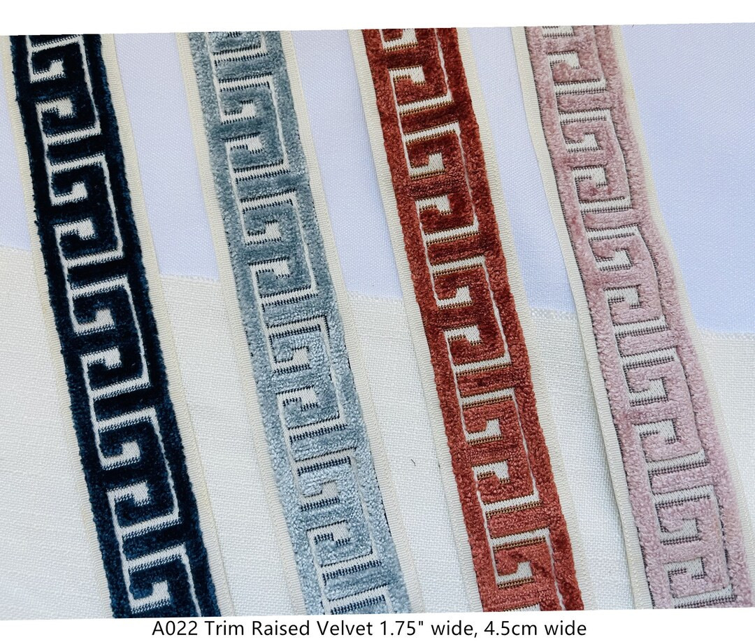 Decorative Fabric Trim for Curtains, Various Styles and Colors, Geometric, Polygon, Greek Key tri... | Etsy (US)