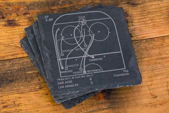 Greatest Sharks Plays: Slate Coasters set of 4 | Etsy | Etsy (US)