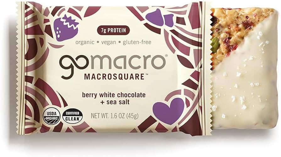 Organic Berry White Chocolate MacroSquare | Amazon (US)