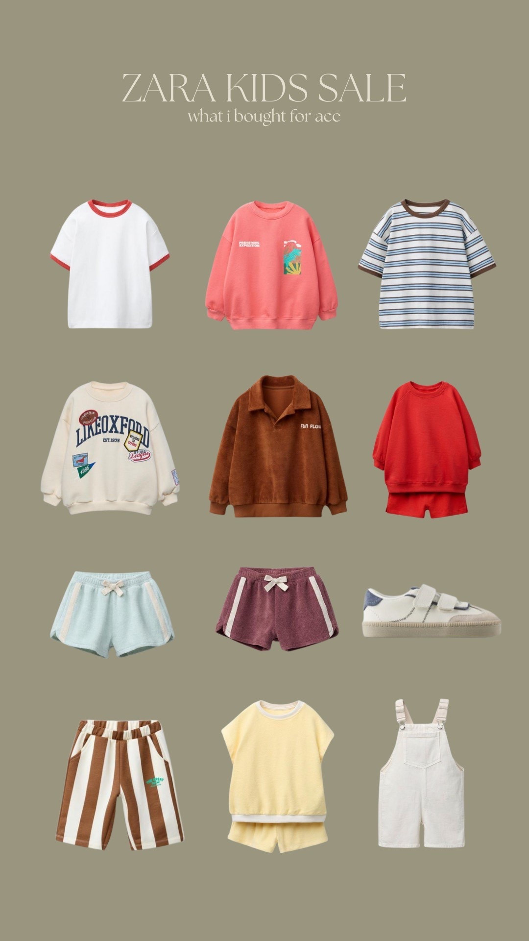 Ace Zara haul kids sale 