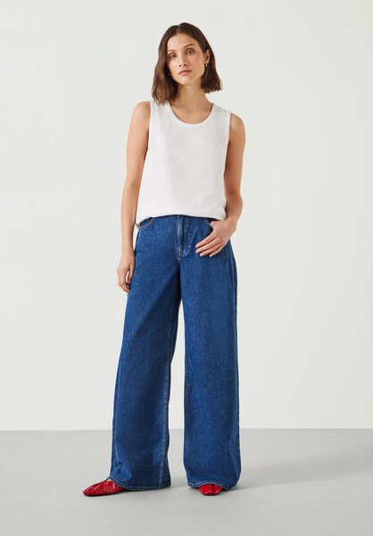 Nova Pintuck Wide Leg Jeans | Hush UK