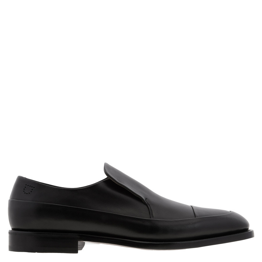 Ferragamo Gervasio Leather Slip-On Dress Shoes, Size 9 EE | Jomashop.com & JomaDeals.com