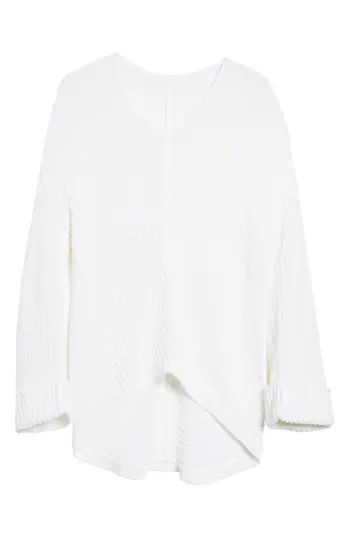 Women's Caslon Cuffed Sleeve Sweater, Size X-Small - Ivory | Nordstrom