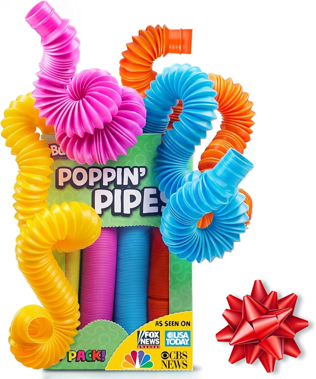 BUNMO Stocking Stuffers for Kids - Pop Tubes - Sensory Toys - Stocking Stuffers - Toddler Toys - ... | Amazon (US)