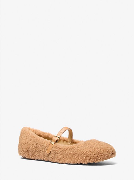 Mara Faux Shearling Ballet Flat | Michael Kors US