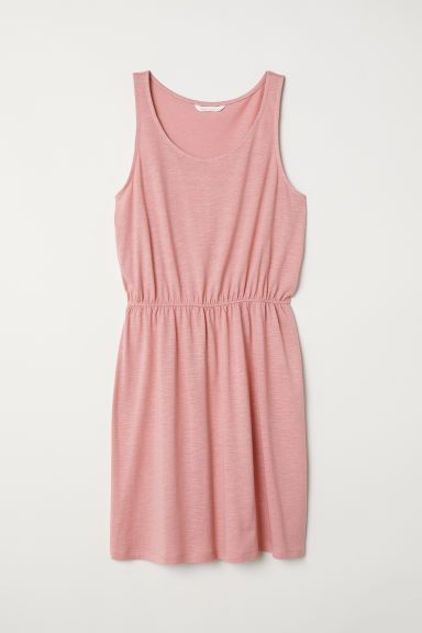 H & M - Sleeveless Jersey Dress - Pink | H&M (US + CA)