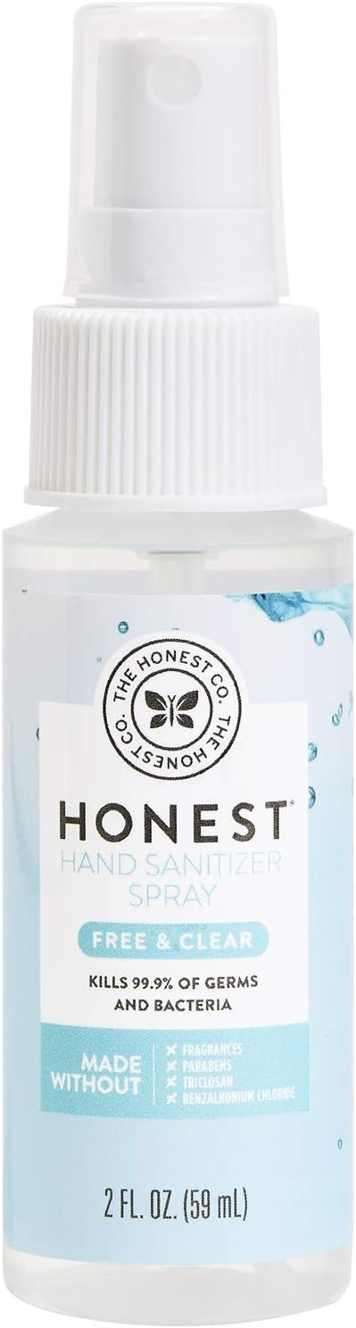 The Honest Company Hand Sanitizer Spray, Fragrance Free, 2 Fluid Ounce - Packaging May Vary | Amazon (US)
