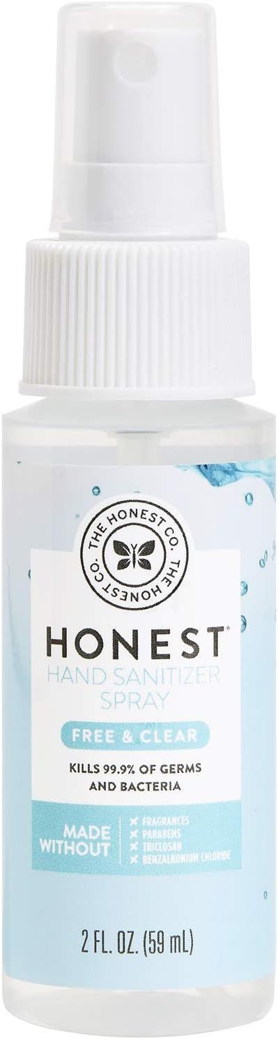 The Honest Company Hand Sanitizer Spray, Fragrance Free, 2 Fluid Ounce - Packaging May Vary | Amazon (US)