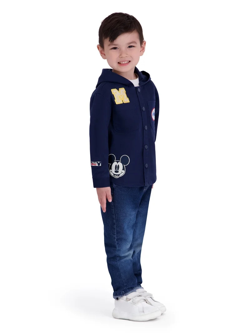 Mickey Mouse Toddler Boy Twill Shacket, Sizes 12M-5T | Walmart (US)