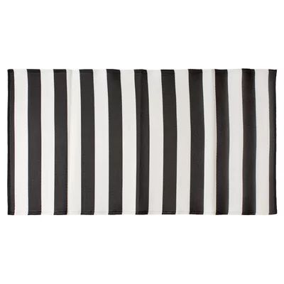Sedgwick Stripe Black/White Indoor/Outdoor Area Rug | Wayfair North America