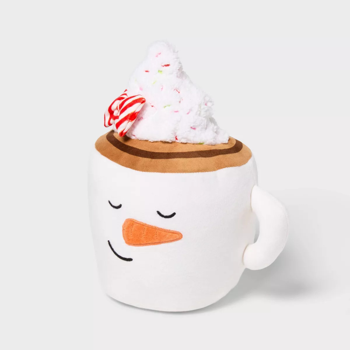 Hot Cocoa Kids' Holiday Mini Weighted Stuffed Plush Throw Pillow Ivory - Pillowfort™ | Target