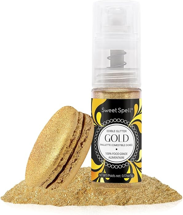 Sweet Spell Edible Cake Glitter Spray – Shimmering Magic for Cakes Decorating & Cocktails – 1... | Amazon (US)