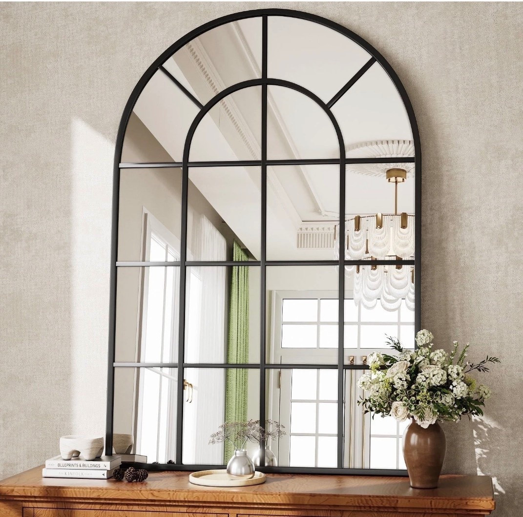 36"× 24" Arched Windowpane Mirror 

#LTKFindsUnder50 #LTKGiftGuide #LTKHoliday