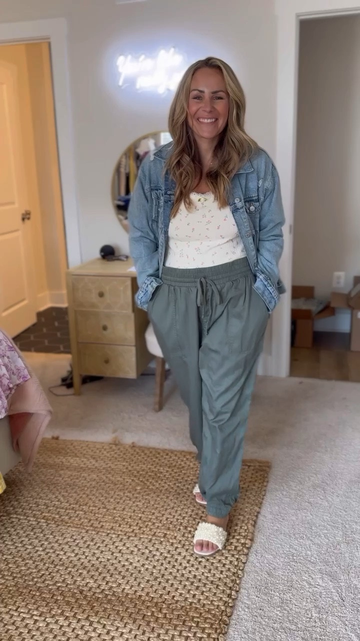 I've found the cutest Short Sleeve Pointelle Rosette T-Shirt! 

Pair it with ankle jogger pants, or maybe your favorite pair of denim jeans. Voila, instant chicness! 💃

🌴Got a vacation coming up? This top is a MUST-HAVE! 
Throw it on with a pair of denim shorts and sandals and you're all set for that casual dinner by the sea.

Get trendy without breaking the bank! What are you waiting for? 💖🛍️

Wearing a Large in both. Sandals are TTS! 

@target @targetstyle

#LTKxTarget #LTKfindsunder50 #LTKstyletip