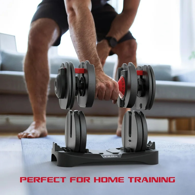 FitRx SmartBell, Quick Select Adjustable Dumbbell, 5-52.5 Lb. - Walmart.com | Walmart (US)