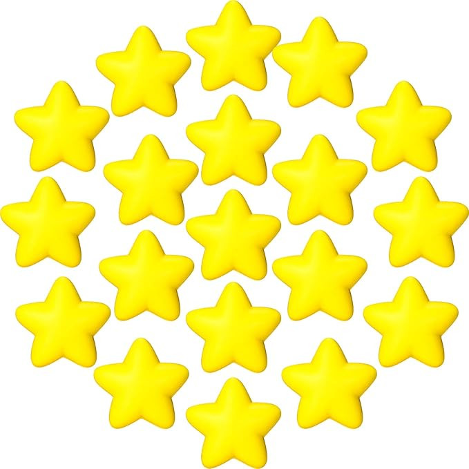 30 Pieces Star Stress Ball Bulk Stress Relief Balls Mini Foam Stress Ball for School Carnival Rew... | Amazon (US)