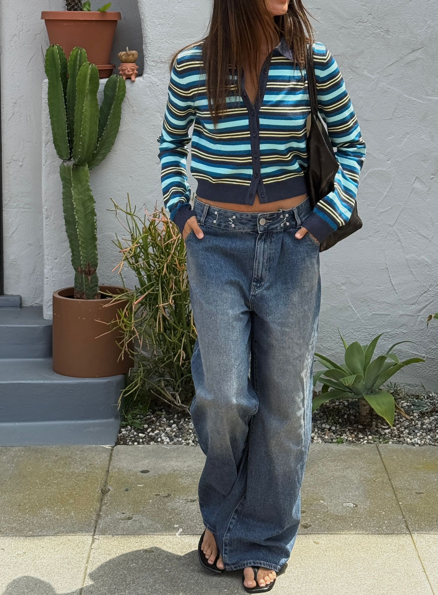 Love this fit – Lioness top, Decjuba jeans, Miu Miu bag & slides, Gucci sunnies 💙 

 #LTKaustralia #LTKautumn #LTKstyletip