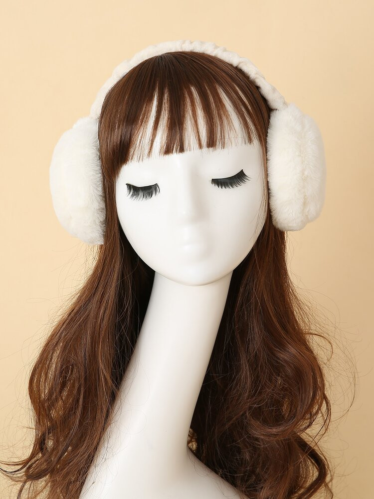 Solid Fuzzy Earmuffs | SHEIN