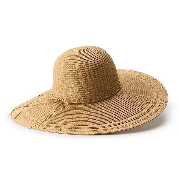 Women's LC Lauren Conrad Wide Brim Straw Floppy Hat | Kohl's