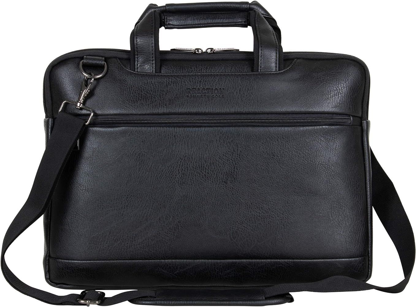 Kenneth Cole Reaction ProTec Faux Pebbled Leather Slim 16" Laptop Business Briefcase / Tablet Bag... | Amazon (US)