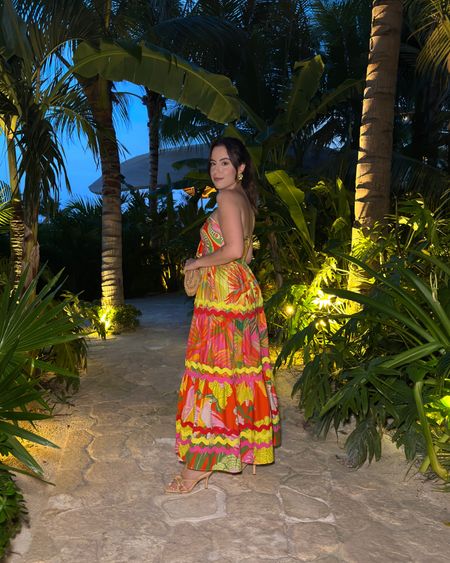 Most perfect dress for a tropical vacation or beach wedding. So flattering and I love the colors! Size up, runs small on top



#LTKtravel #LTKwedding #LTKstyletip