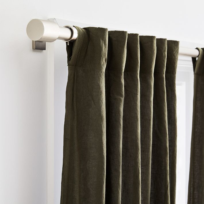 European Flax Linen Curtain | West Elm (US)
