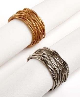 Excell Set of 4 Twisted Wire Napkin Rings | Amazon (US)