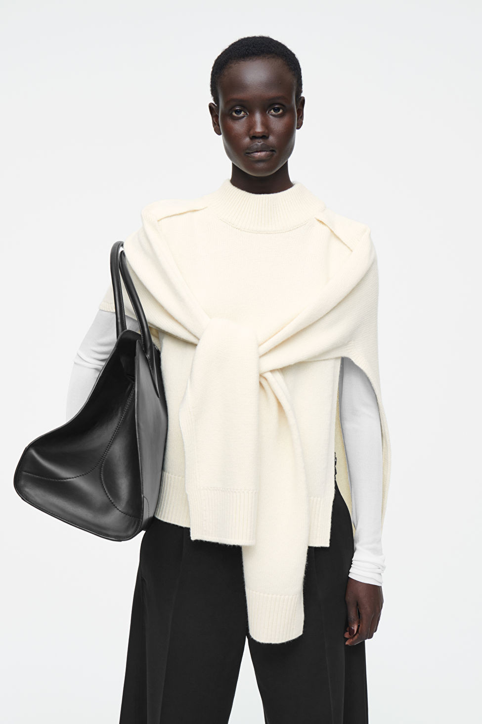 HYBRID WOOL CAPE JUMPER | COS (EU)
