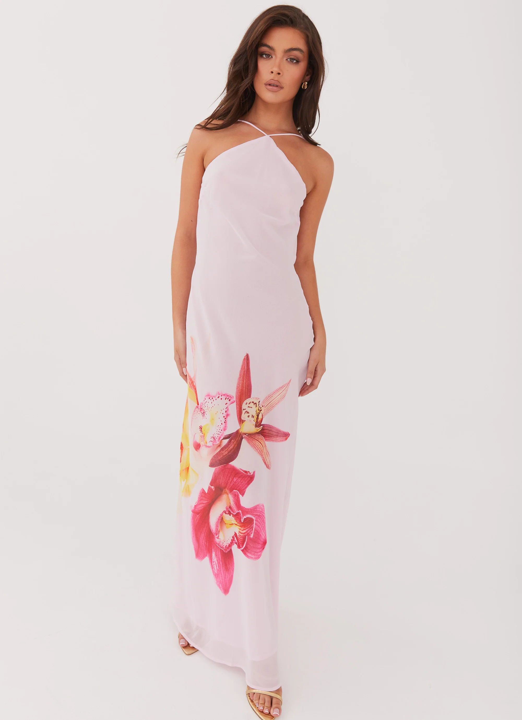 Peppermayo Exclusive -  Blossom Hearts Maxi Dress - Pink Peony | Peppermayo (Global)