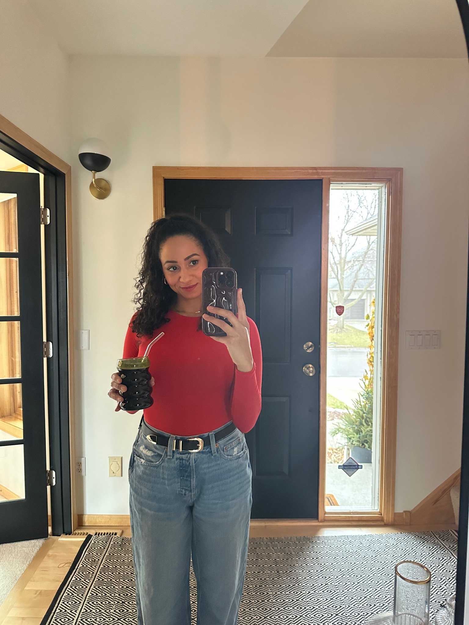 Rise and shine, green juice in hand, ready to work ❤️

My husband calls these my JNCO jeans and I also bought them a size too big 😩, but here we are. I still like them 💁🏽‍♀️

#LTKFindsUnder50 #LTKStyleTip #LTKHome