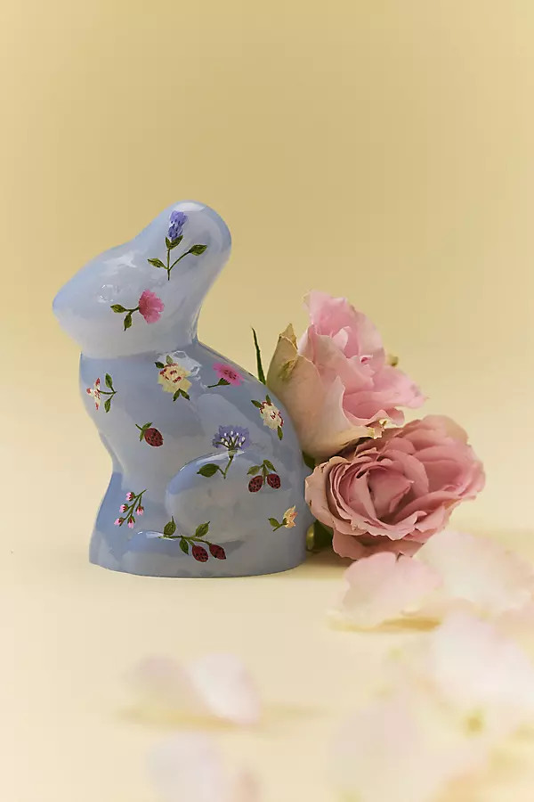 Floral Glass Bunny Decorative Object | Anthropologie (US)