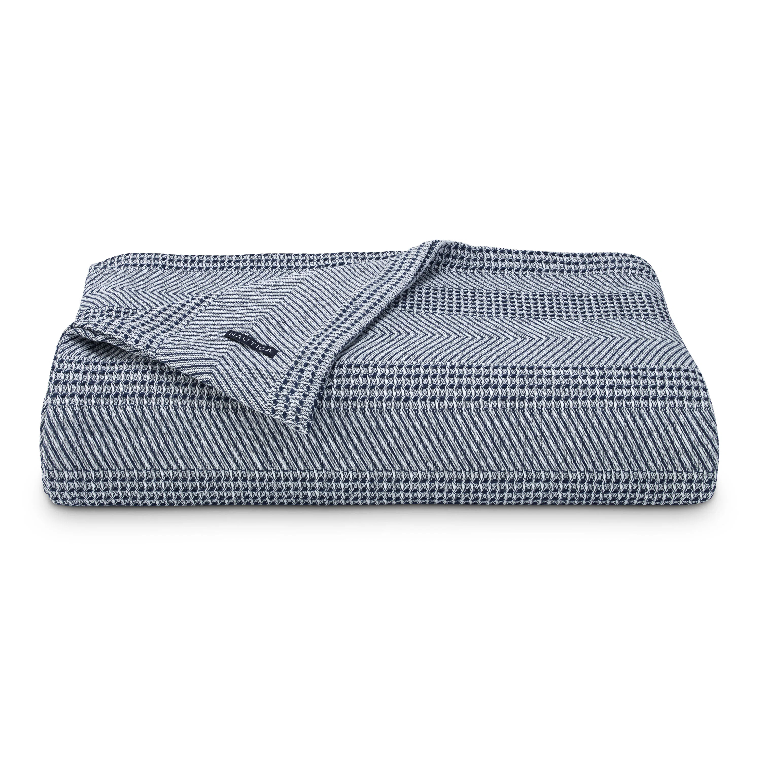 Nautica Chevron Stripe Cotton Blanket & Reviews | Wayfair | Wayfair North America