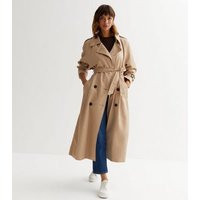 ONLY Beige Revere Collar Belted Trench Coat New Look | New Look (UK)