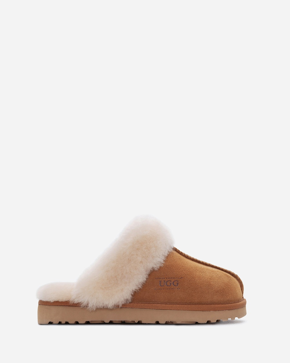 Ozwear Connection Uggs - Ugg Slippers Premium Australia Sheepskin Unisex Scuffette Suede - Slippers & Accessories (CHESTNUT) Ugg Slippers Premium Australia Sheepskin Unisex Scuffette Suede | THE ICONIC (AU & NZ)