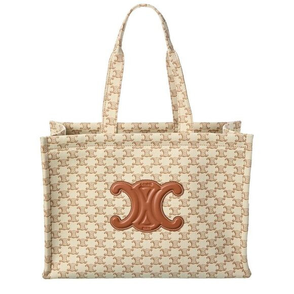 Celine Cabas Thais Large Tote, White | Poshmark