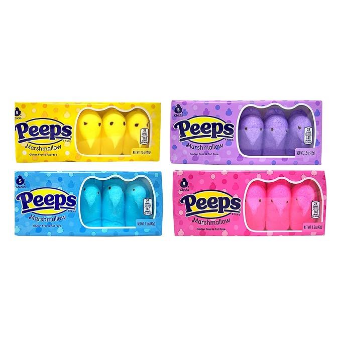 Easter Marshmallow Chicks Peeps Variety Pack 4ct. | Amazon (US)