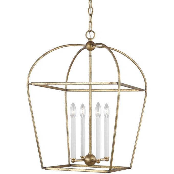 Click for more info about Stonington 4 - Light Lantern Geometric Chandelier by Chapman & Myers