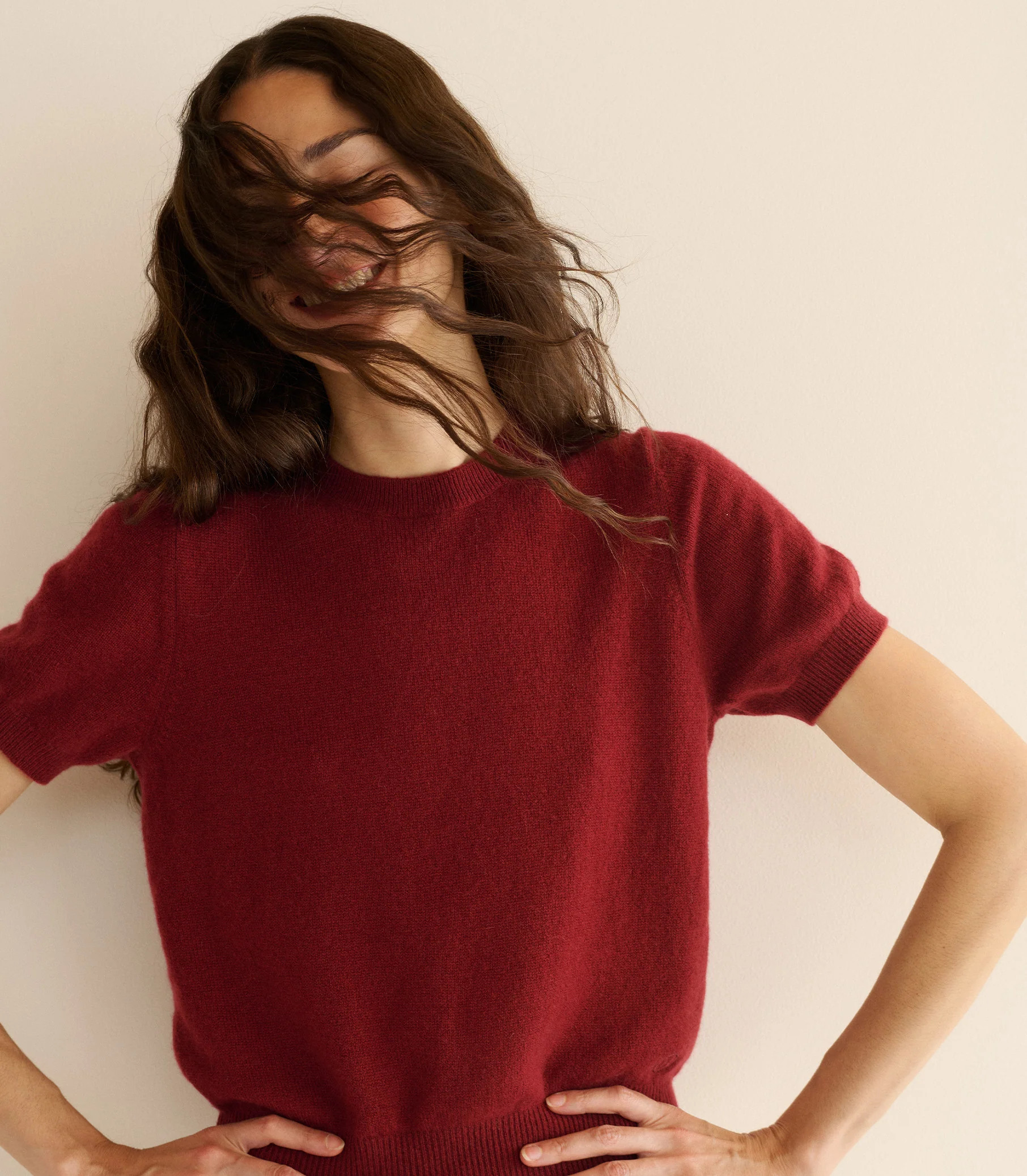 Colombe Cashmere Top - Malbec | DÔEN | DOEN