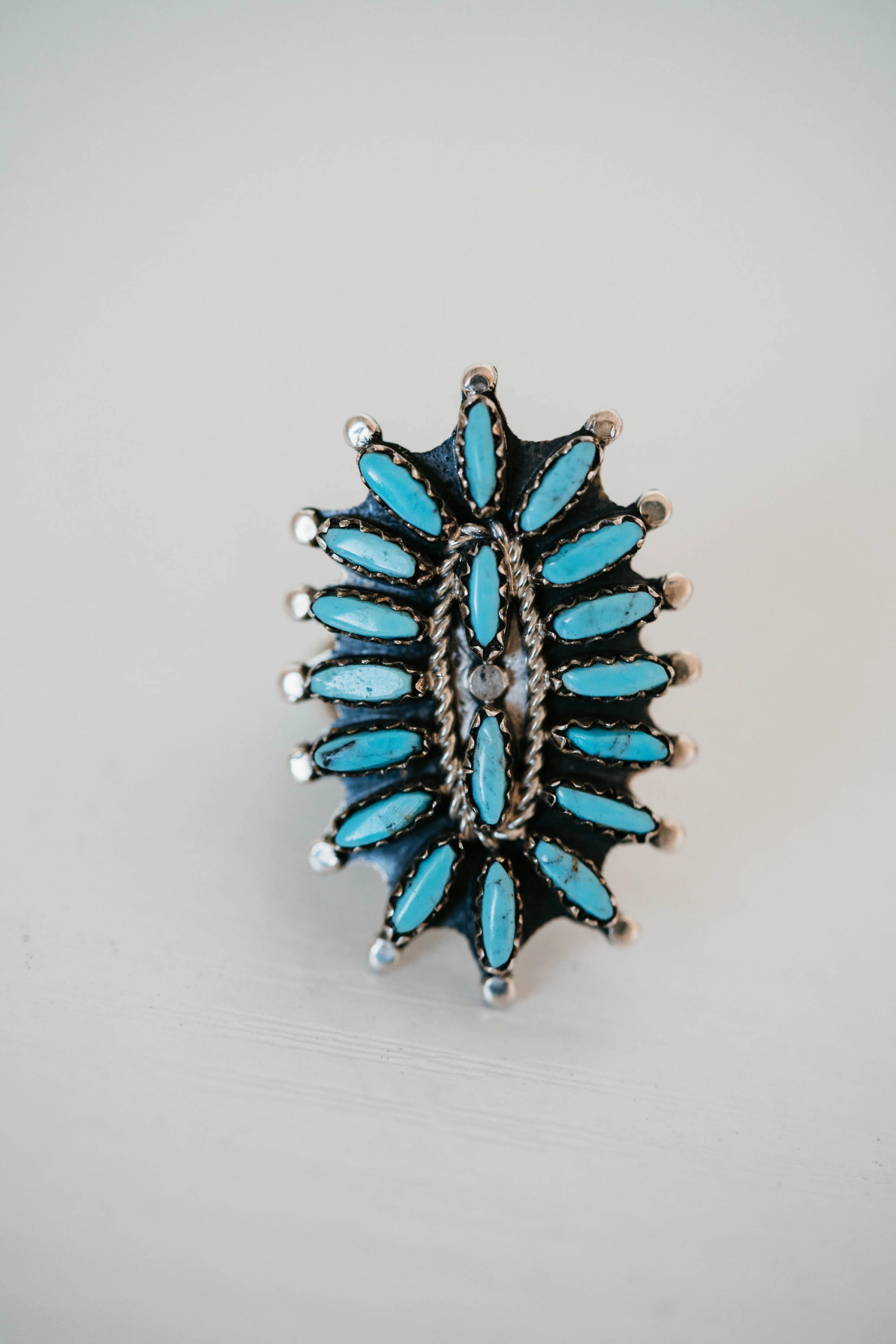 Josie Ring | #2 | Small | Turquoise- FINAL SALE | Goldie Lew Jewelry