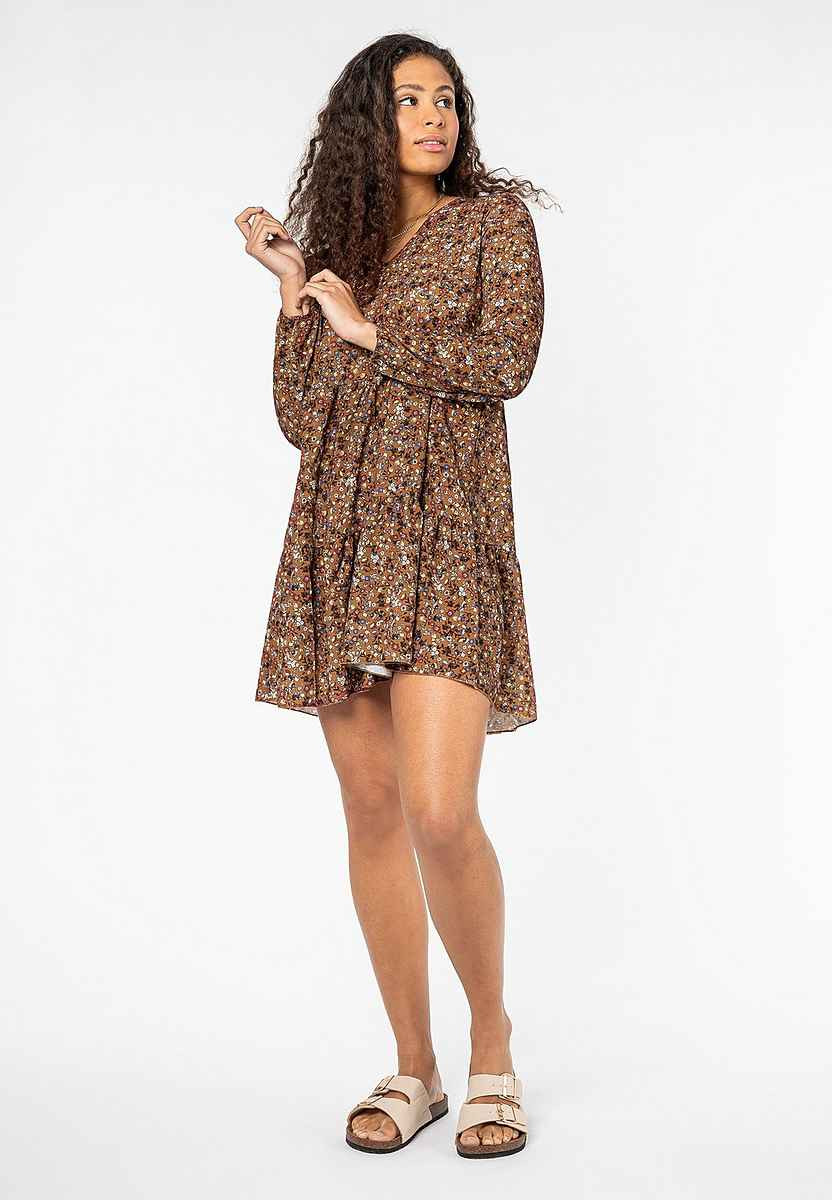 SUBLEVEL A-Linien-Kleid »Kleid mit Blumenprint« | OTTO (DE)