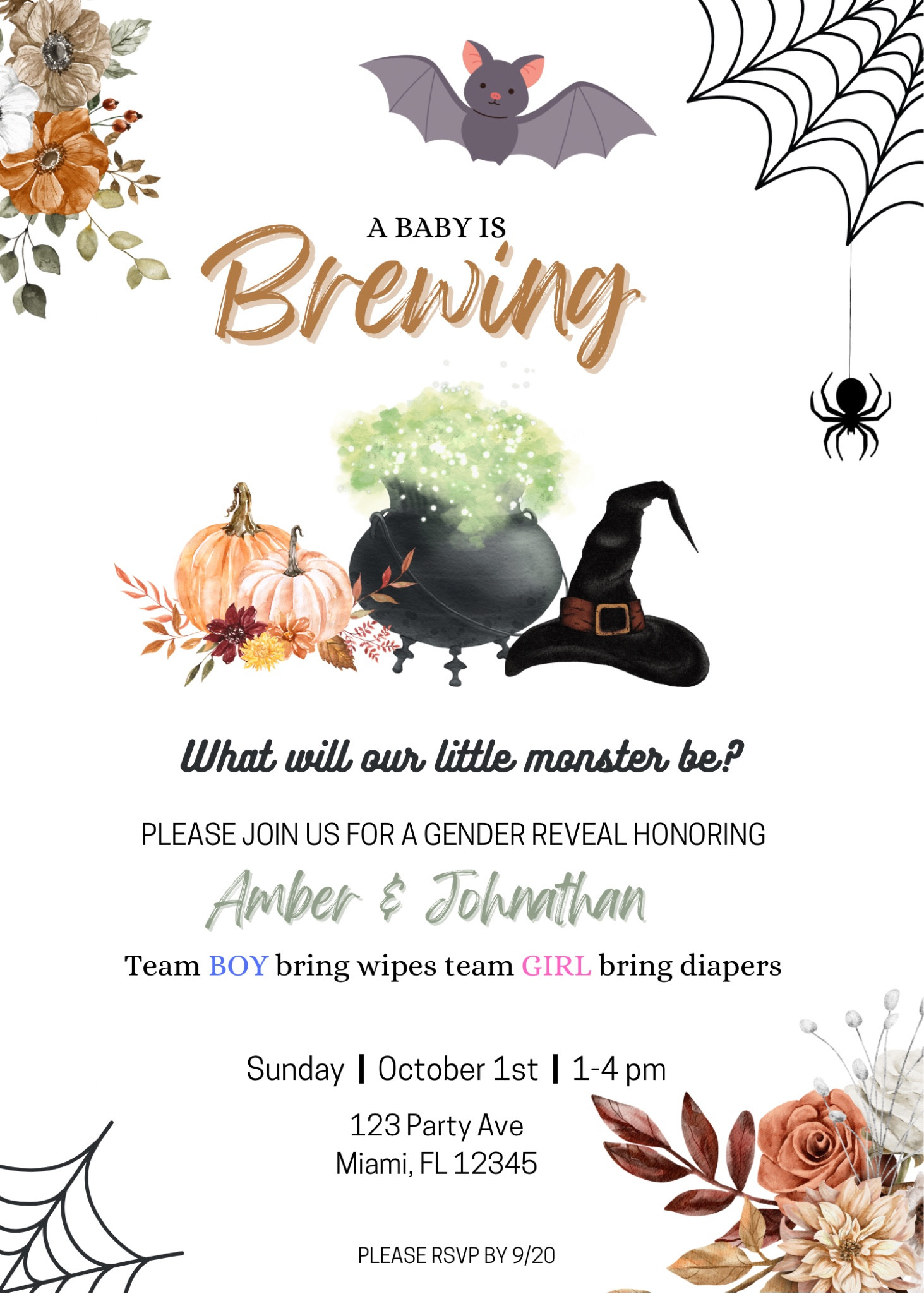 A Baby is Brewing Halloween Baby Shower Invitation 

#LTKParties #LTKSeasonal #LTKBaby