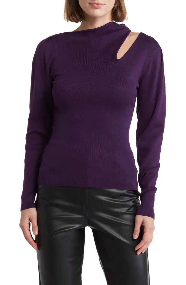 BCBGeneration Cutout Shoulder Sweater | Nordstromrack | Nordstrom Rack