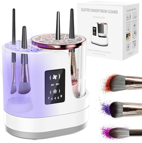 3 IN 1 Electric Makeup Brush Cleaner,Automatic Makeup Brush Cleaner with Makeup Brush Dryer,Porta... | Amazon (US)
