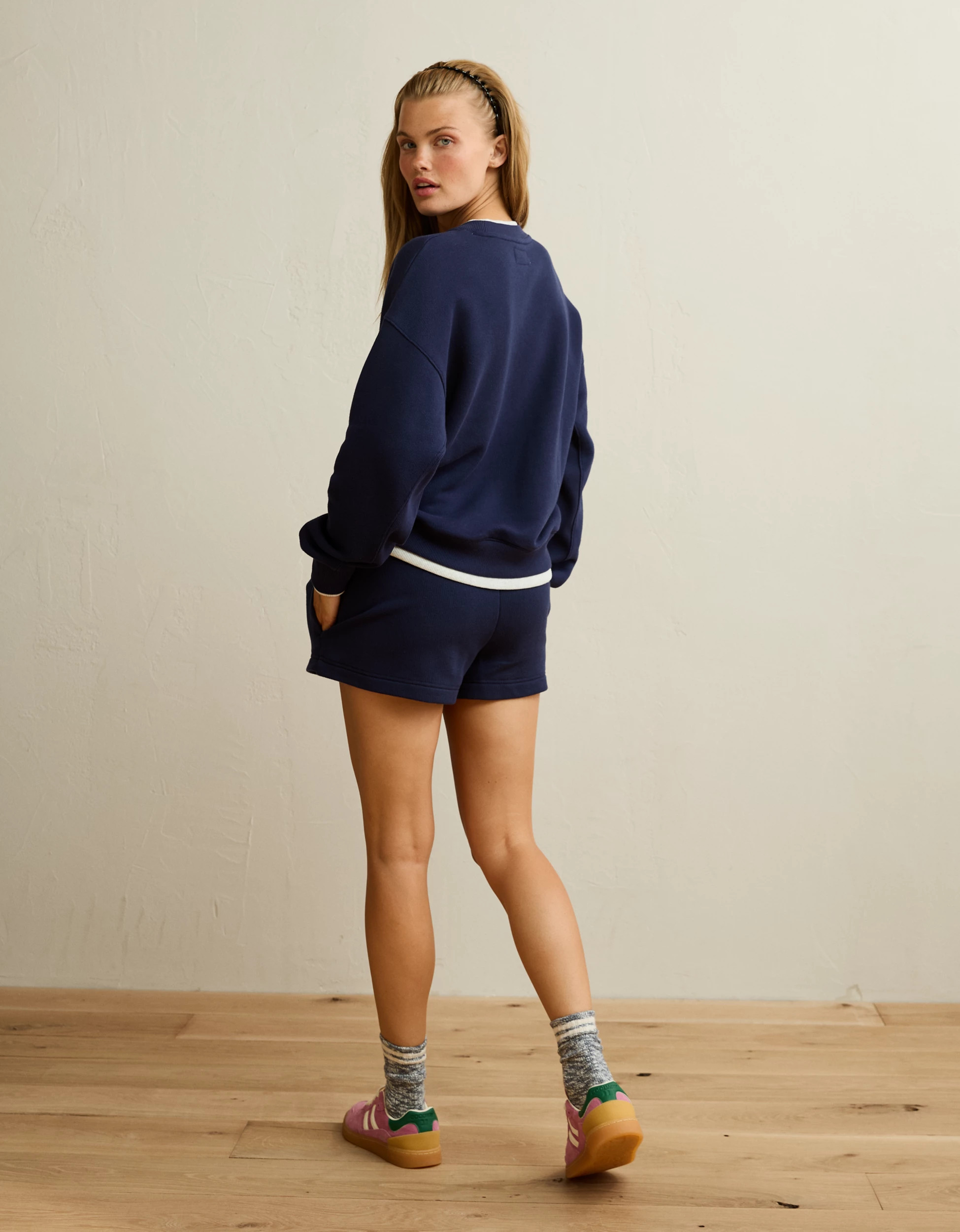 AE Twice As Nice Crew Neck Sweatshirt | American Eagle Outfitters (US & CA)